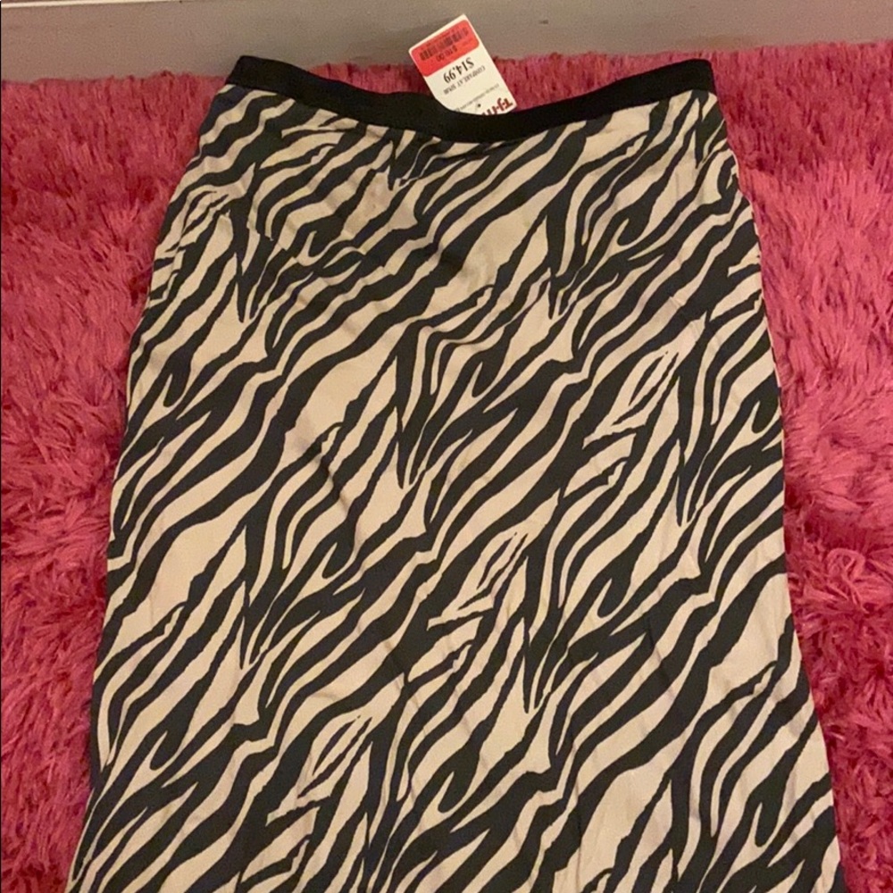 Brown and cream skirt